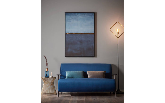Kave Home - Schilderij Wrigley 60 x 90 cm blauw