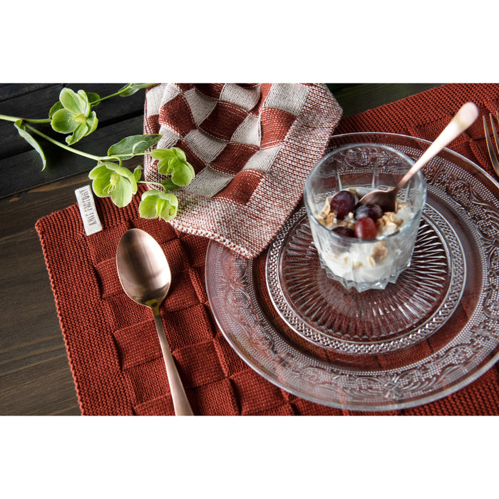 Knit Factory Gebreide Placemat  Uni - Ecru - 50x30 cm