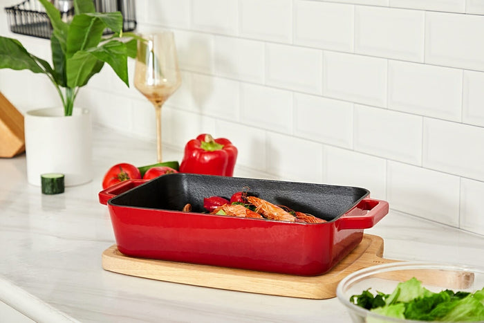 Buccan - Hamersley - Gietijzeren ovenschaal - Rood