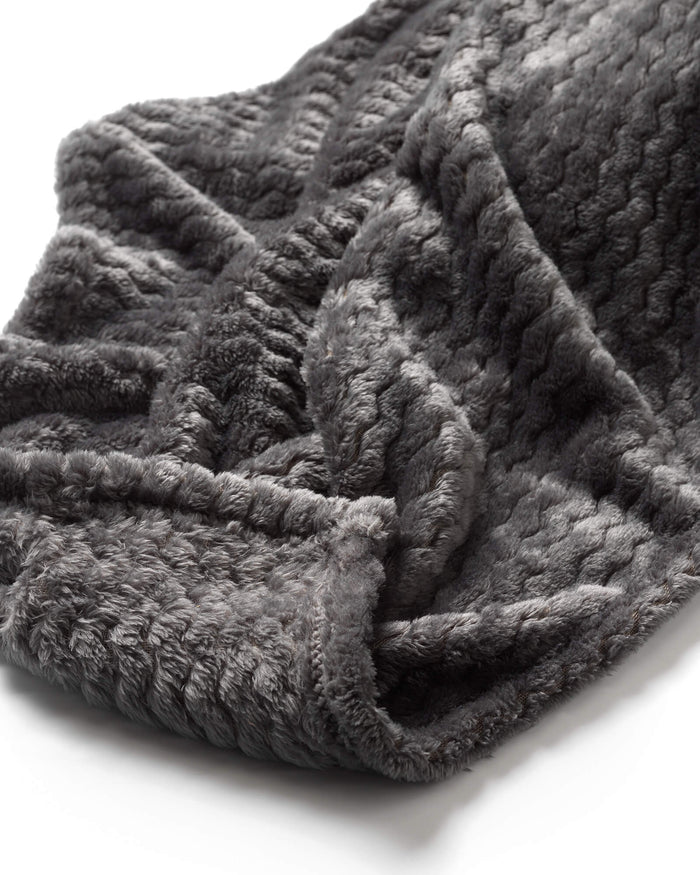 Dutch Decor plaid MARA - 150x200 cm Charcoal Gray