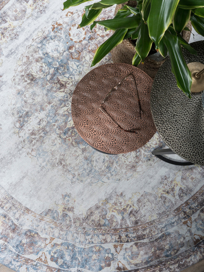 Vloerkleed Viola Rond Taupe ø120 cm