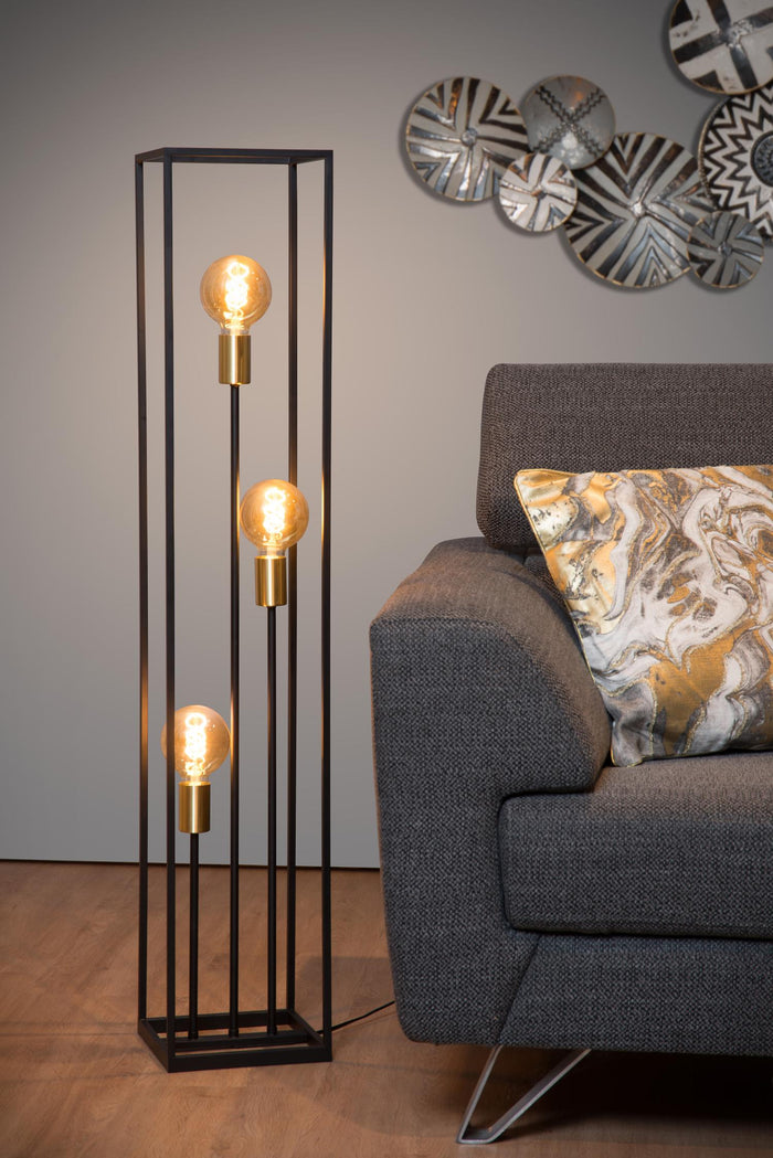 Lucide RUBEN Vloerlamp - Zwart