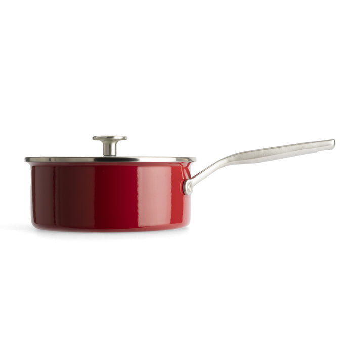 KitchenAid  Core Enamel Steelpan met deksel 20cm