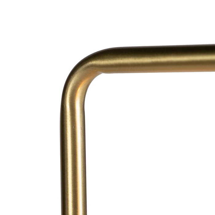 QAZQA Moderne vloerlamp messing 145cm - Facil