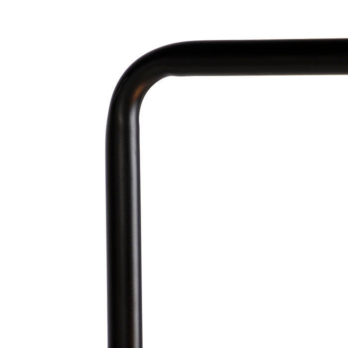 QAZQA Moderne vloerlamp zwart rond 145cm - Facil