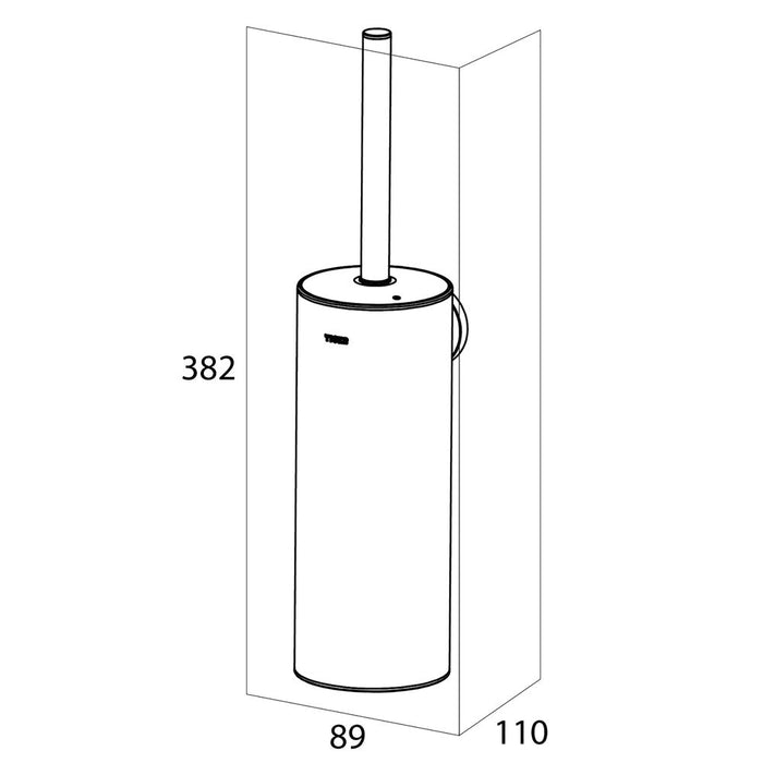 Tiger Noon Toiletborstel Met Houder - RVS geborsteld