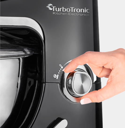 TurboTronic TT-002 Keukenmachine 2000W 5L - Zwart
