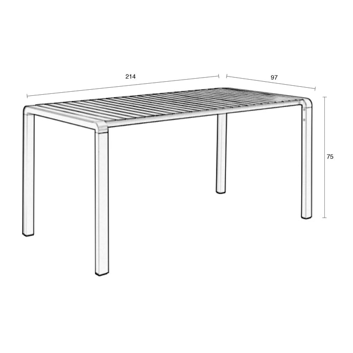 Zuiver Vondel Tuintafel