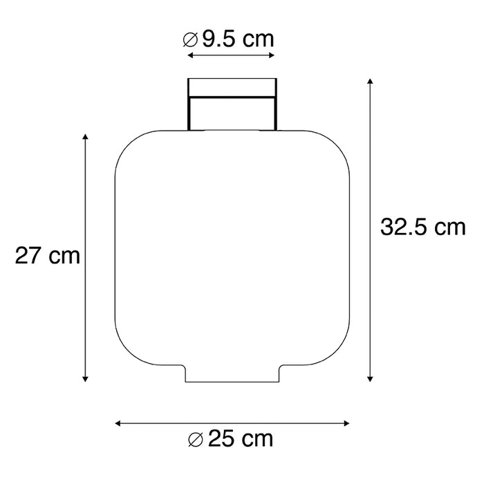 QAZQA Design plafondlamp zwart met helder glas - Qara