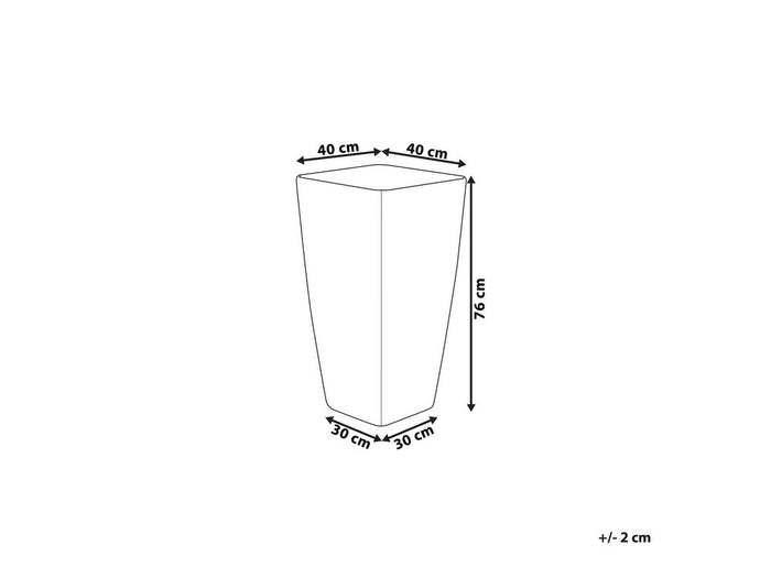 Beliani - MODI - Plantenbak - Goud - 40 cm - Stenenmix