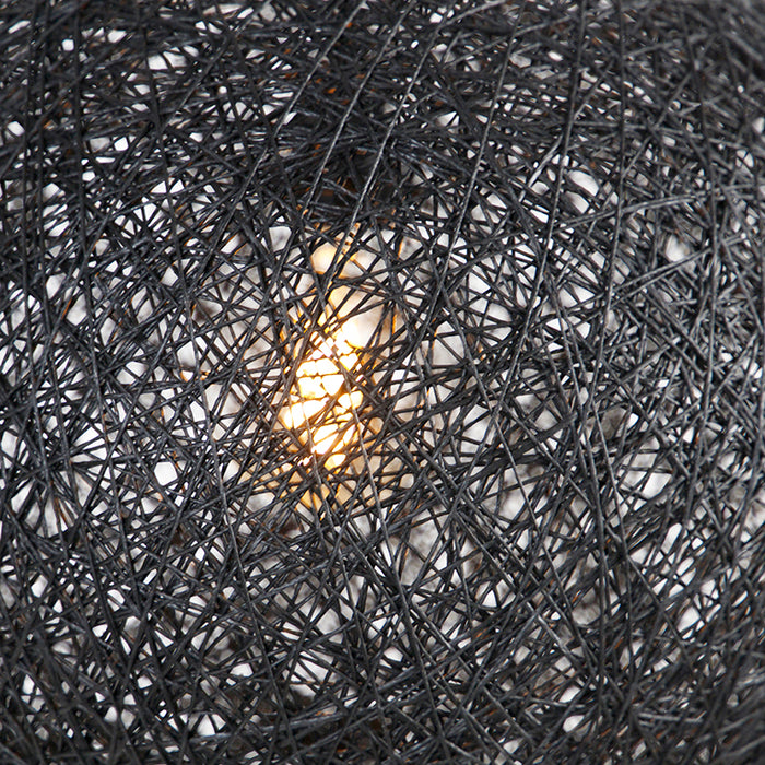 QAZQA Design hanglamp zwart bol 45cm - Corda