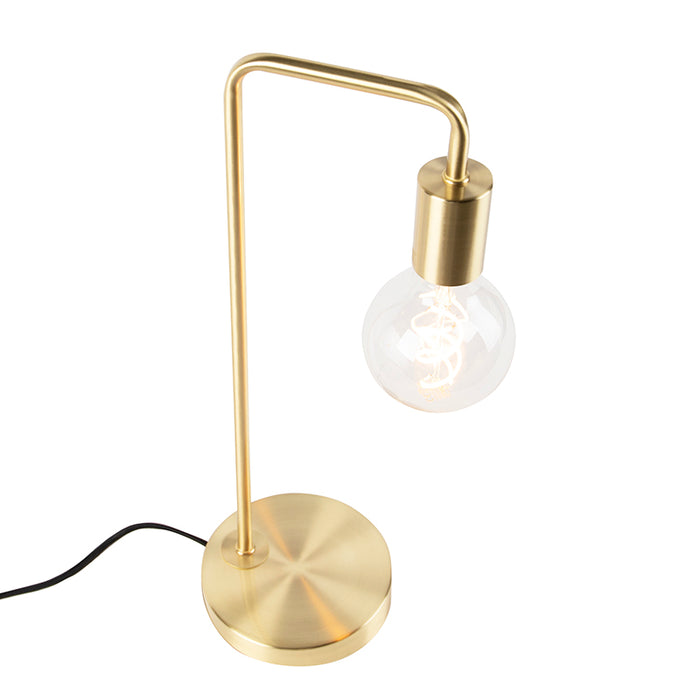 QAZQA Art Deco tafellamp messing - Facil