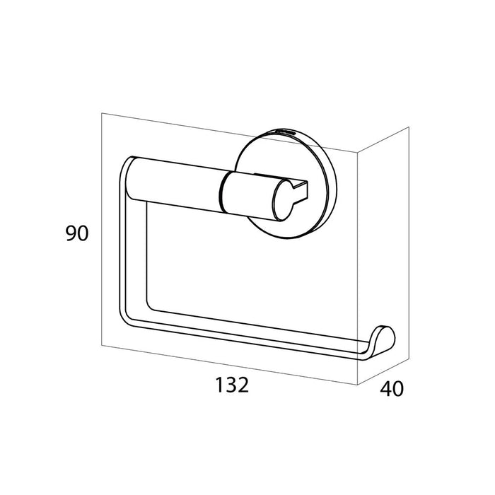 Tiger Noon Toiletrolhouder zonder Klep - Chroom