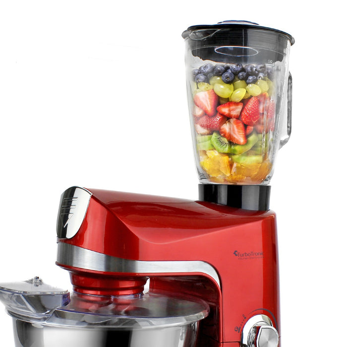 TurboTronic TT-007 Keukenmachine 2000W 5L - Rood