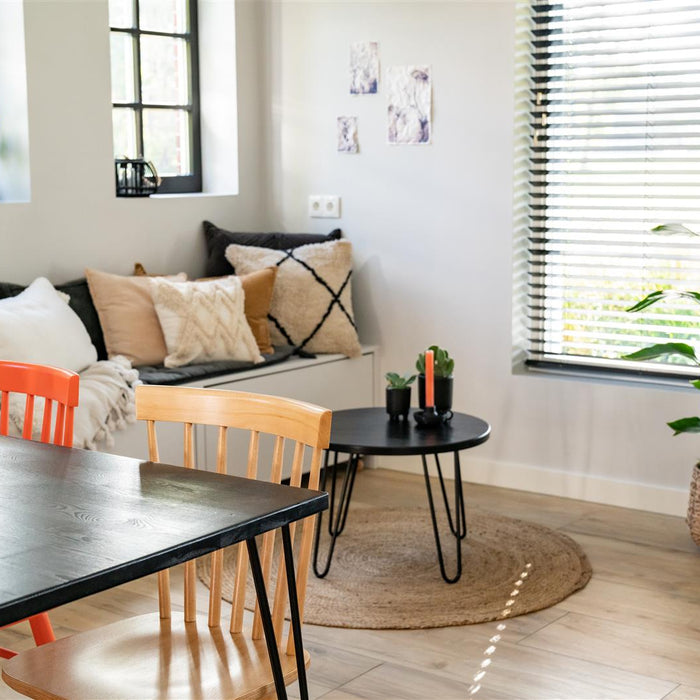 MaximaVida salontafel Chicago rond 60 cm zwart - hairpin poten Seattl