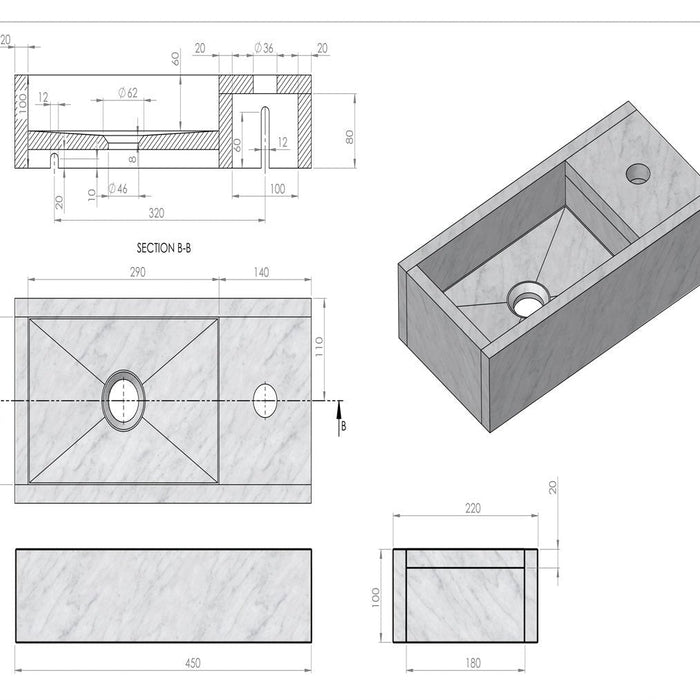 Going Objects - Porto Handenwasser - Pink Terrazzo