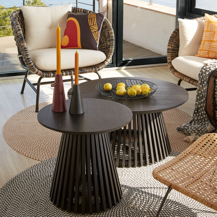 Kave Home Jeanette Bijzettafel - Ø 50 cm - Zwart