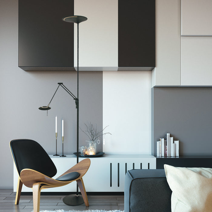 Steinhauer - vloerlamp - Zodiac LED - zwart - kunststof metaal -