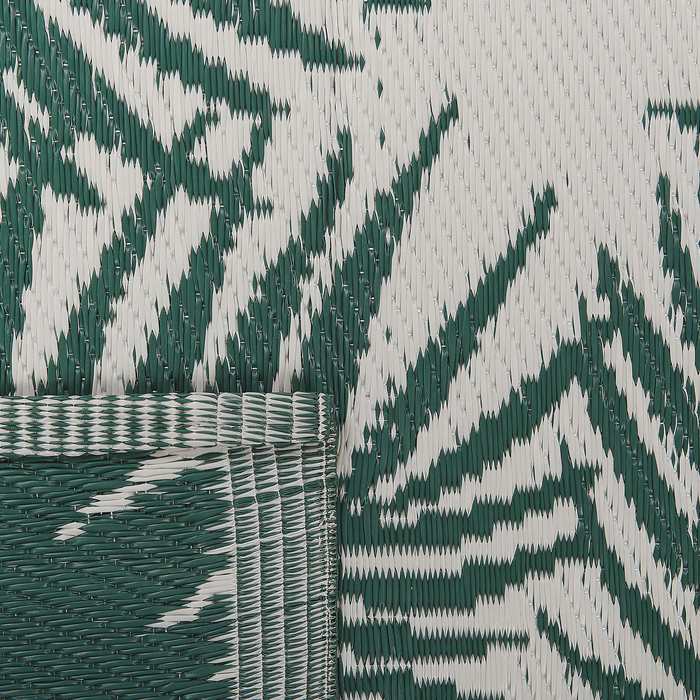 Beliani-KOTA-Outdoor kleed-Donkergroen-120 x 180 cm-Polypropyleen