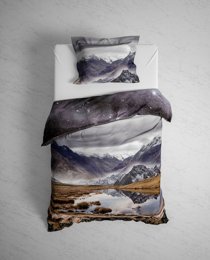 Heckett Lane Dekbedovertrek Katoen Satijn Riley - slate grey