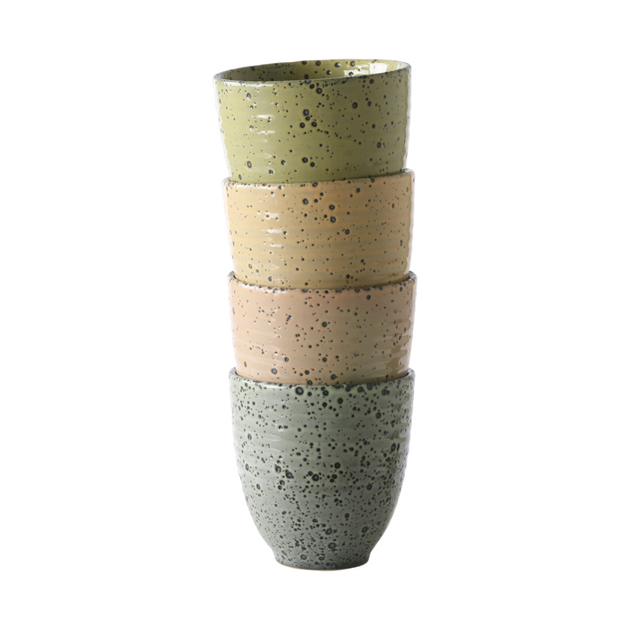 HKliving Gradient Ceramics Mok Set van 4