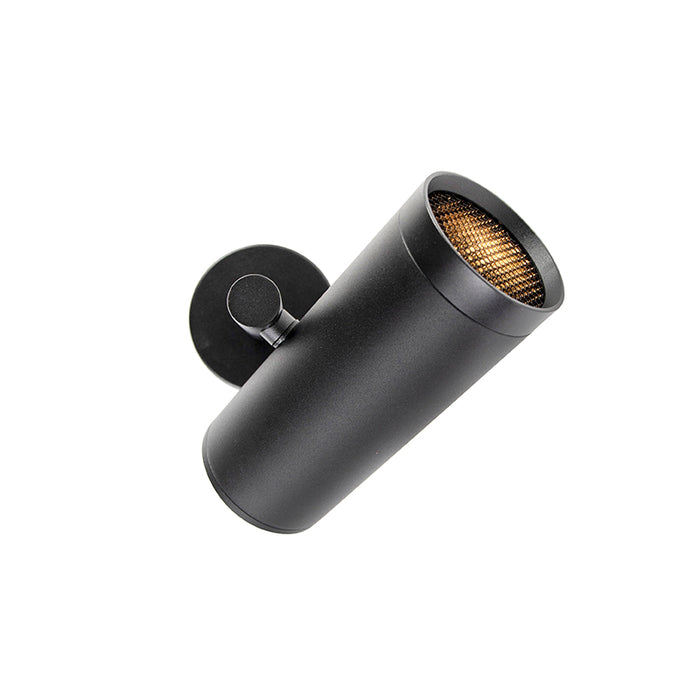 QAZQA Design plafondspot zwart kantelbaar GU10 50mm - Scopio Honey