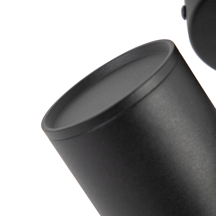 QAZQA Design plafondspot zwart kantelbaar GU10 50mm - Scopio Honey