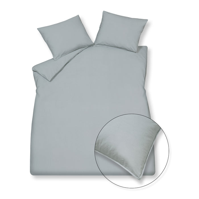 Vandyck Washed Cotton Dekbedovertrek 240 x 200/220 cm - Pearl Blue