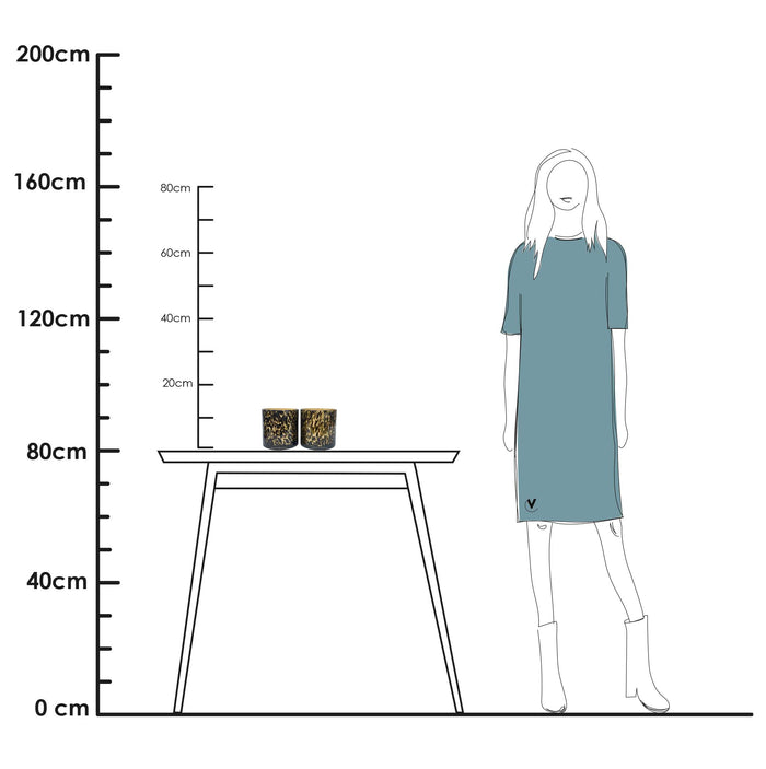 Vase The World Celtic Cheetah Waxinelichthouder - 2 st.