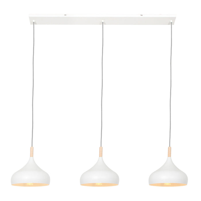 Mexlite Hanglamp Bjorr Wit Scandinavisch 3 x E27 fitting