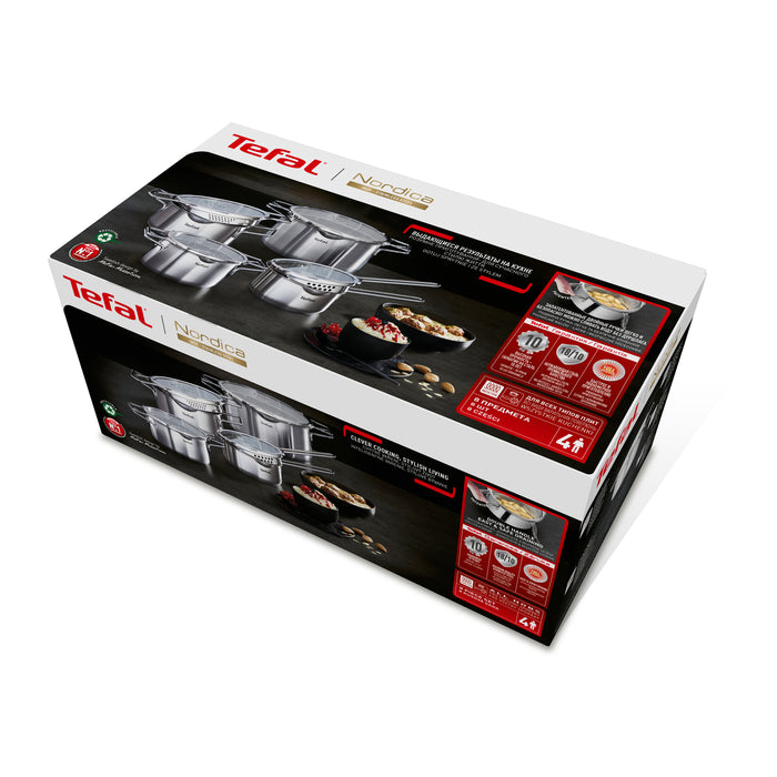 Tefal Nordica Pannenset 4-delig
