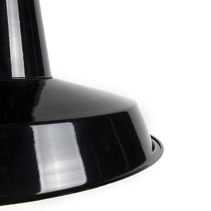 QAZQA Set van 2 industriële hanglampen zwart - Warrior