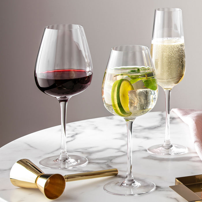 Villeroy & Boch Rose Garden Rode Wijnglazen 4 st. - 0,2 L