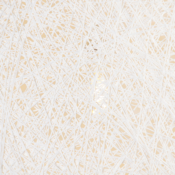 QAZQA Hanglamp corda - Wit - Landelijk - D 800mm