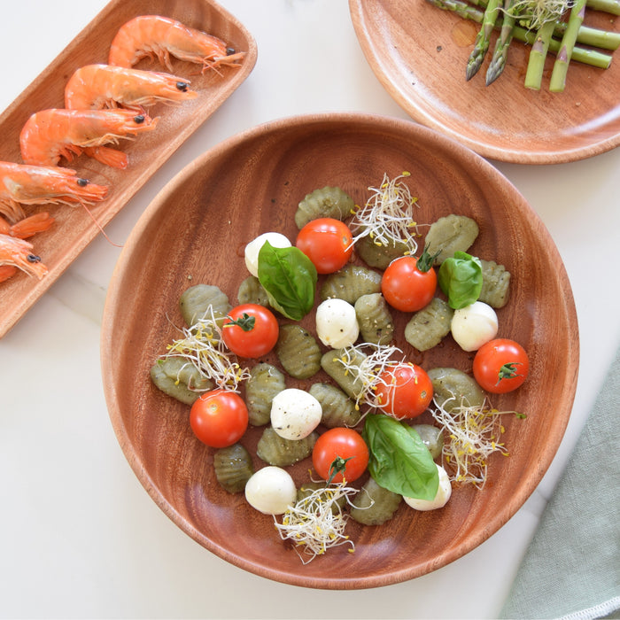 Khaya houten pastabord Ø 24 cm