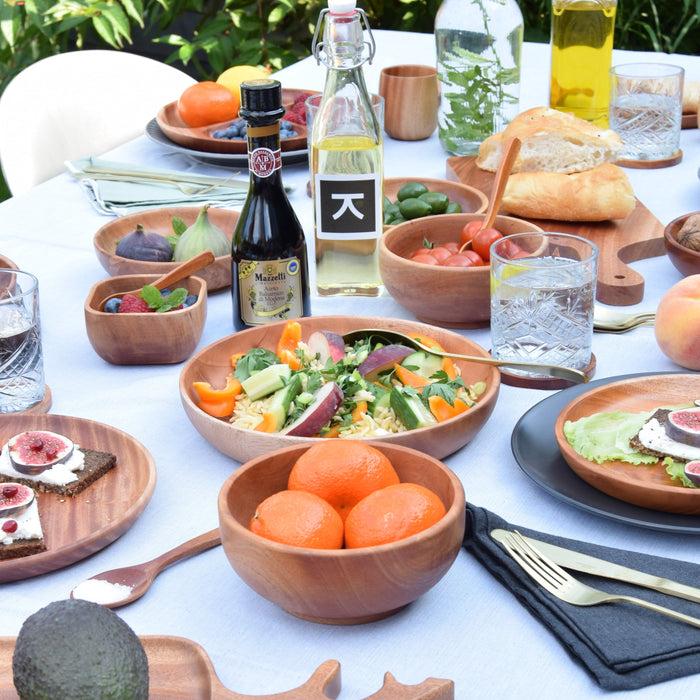 Khaya houten pastabord Ø 24 cm