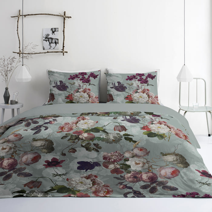 Byrklund Flowers United Dekbedovertrek 240 x 220 cm - Mint