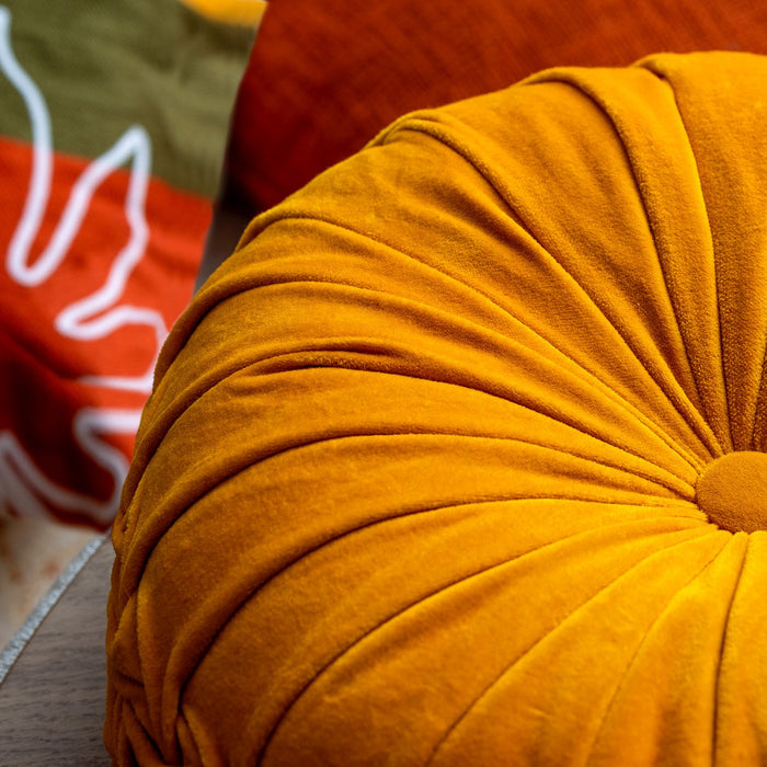 Dutch Decor sierkussen KAJA - Ø40 cm Golden Glow