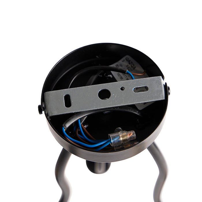 QAZQA Plafondlamp wimme - Zwart - Design - D 28cm