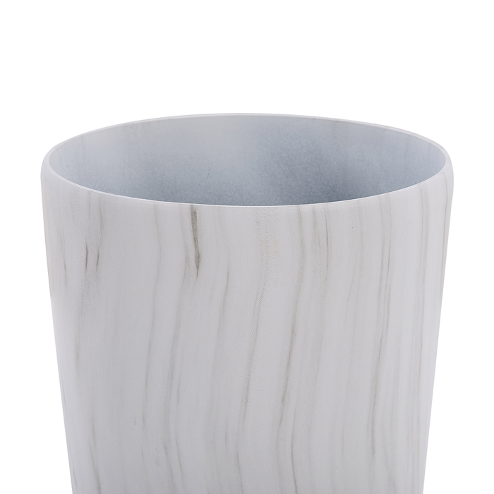 Beliani - LIMENARI - Plantenbak - Wit - 32 cm - Stenenmix