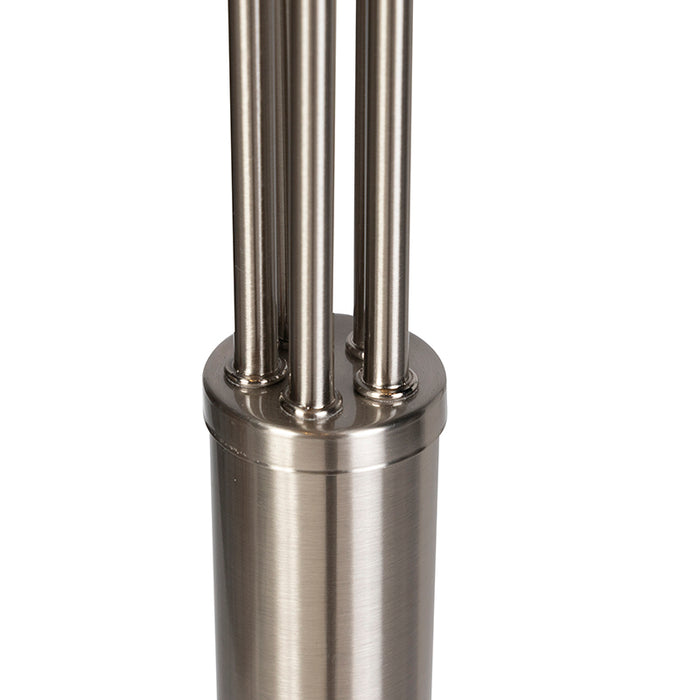 QAZQA Design vloerlamp staal 5-lichts - Sixties Marmo