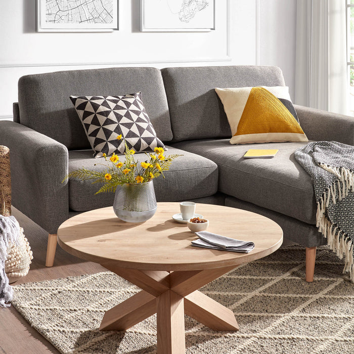 Kave Home Lotus Salontafel Ø 65 cm - Eikenhout