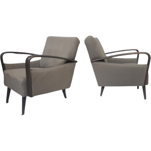 Reliving 2 Vintage Fauteuils 50'S Herbekleed