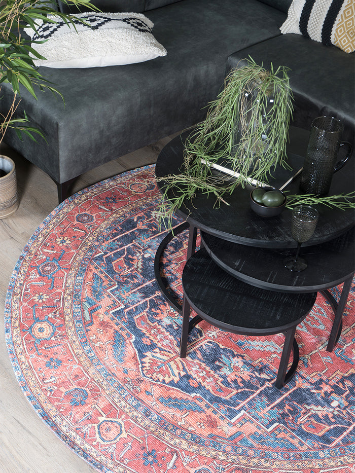 Vloerkleed Heris Red 01 Rond ø200 cm