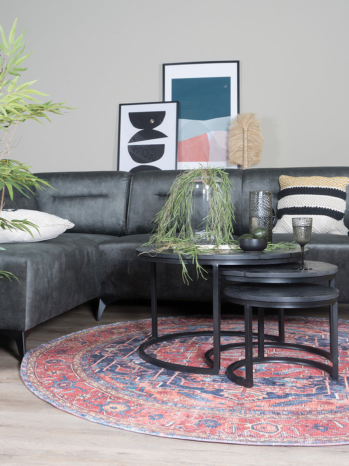 Vloerkleed Heris Red 01 Rond ø200 cm