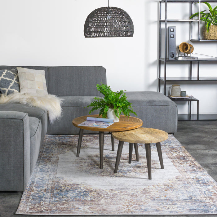 Vloerkleed Viola Taupe 200 x 200 cm