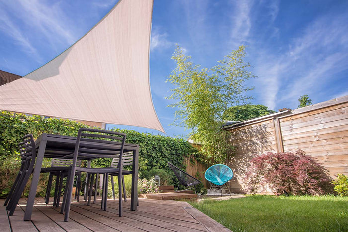 Feel Furniture - Schaduwdoek - Zonwering - Driehoek - 3.6 m - Taupe