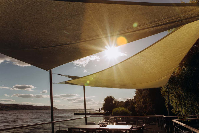 Feel Furniture - Schaduwdoek - Zonwering - Driehoek - 5 m - creme