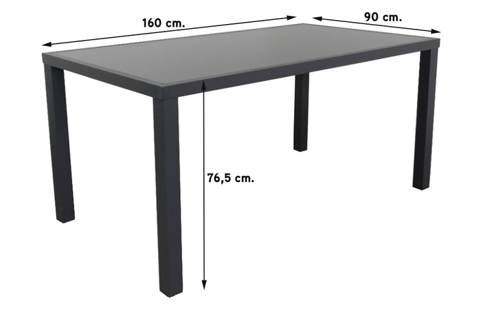 Hartman Aruba|Alma 160 cm. tuinset - 5-delig verstelbaar