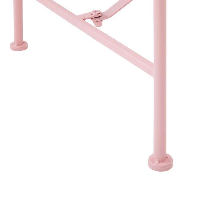 Beliani - CAVINIA - Tuinbank - Roze - Metaal